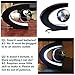 Magnetic Levitation,Petforu High Rotation C Shape Magnetic Suspension Maglev Levitation Globe with LED Lights for Learning Education Teaching Demo Home Office Desk Decoration(US Plug) - Black