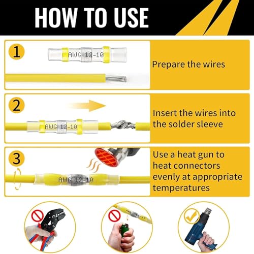 Sopoby AMAZON-SOP-1102US 500Pcs Solder Seal Wire Connectors thumb #4