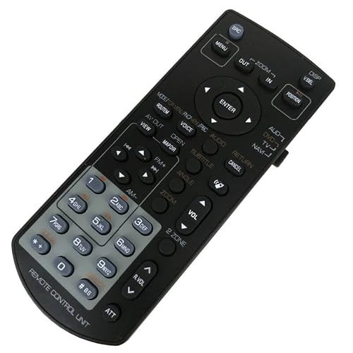 Replacement Remote Control Work for TV/Audio/Projector for Kemwood DNX9140 KVT-512 DDX271 DDX318 Car Video DVD Receiver