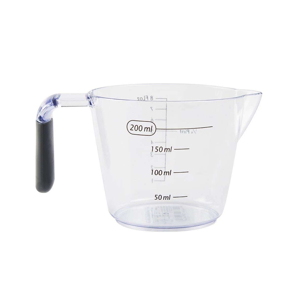 Autocollant Mural Tasse à mesurer-Tasse à mesurer en Plastique, Tasse à mesurer en résine, Tasse avec échelle avec Outil de poignée (Taille : 200 ML) (200 ML)