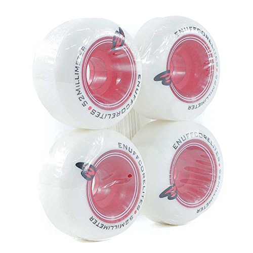 ENUFF Corelites Ruedas, Unisex Adulto, Blanco/Rojo, Talla Única