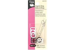 Dritz Women's Lingerie Strap Slides with Clear Straps for Strapless Dresses