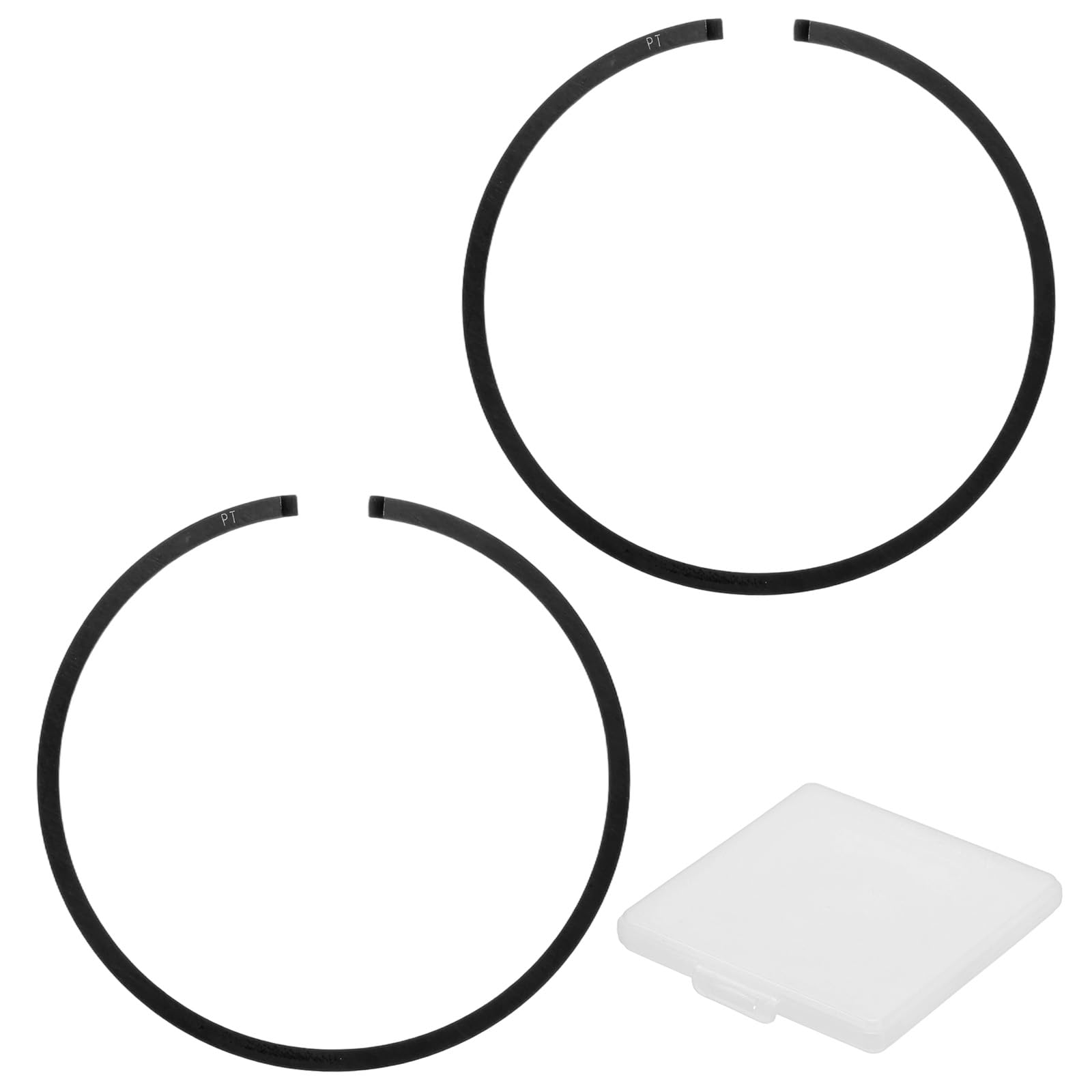M METERXITY 2-Pack Engine Piston Rings Kit, 42.5mm x 1.2mm Thick Ductile Iron Piston Ring Set Standard Replacement for Small Engines/Motors/Machinery [Black] — image 1