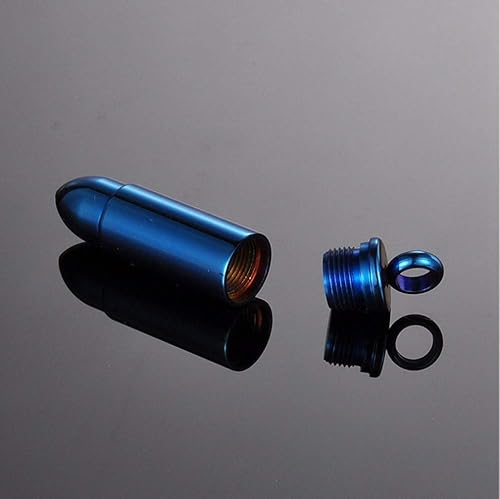 Miniatura 5 de Collar con colgante de urna de bala pulida de acero inoxidable, joyería de cremación de recuerdo de cenizas conmemorativas, Acero inoxidable, No es