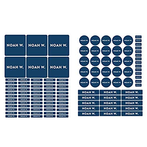Andaz Press Personalized Waterproof School Labels with Your Custom Name