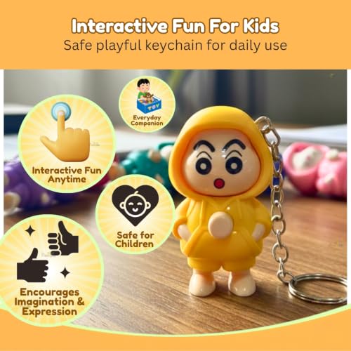 Image of Toy Imagine Pack of 12 Face Changing Cartoon Keychain Return Gifts for Kids Boys & Girls 3 Expressions 3DKeychain Return Gifts for Birthday Party Birthday Gifts for Kid Returns Gift for Kids Age 6-10