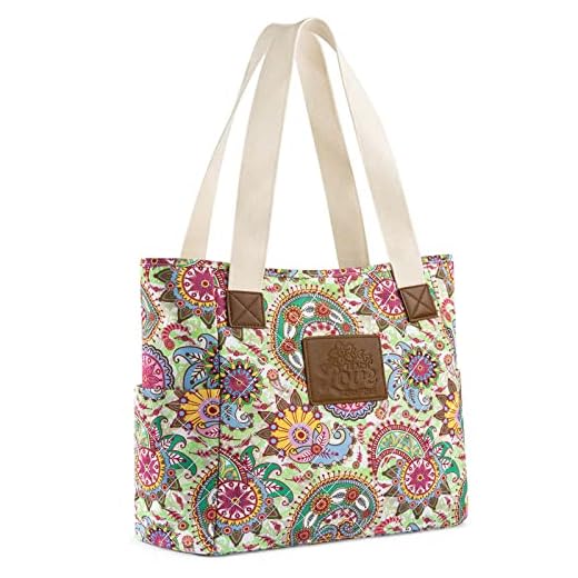 Muzale Teacher Appreciation Graduation Gifts for Women, Large Floral Tote Bag with Special Word for Beginning Teacher, End of Year Teacher Gift for Christmas, Birthday, Graduation, Last Day Of School