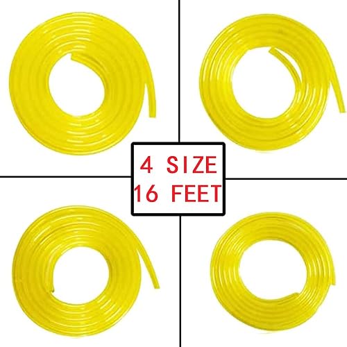 Miniatura 6 de Tubo de manguera de línea de combustible de 4 tamaños de 2 pies de largo, diámetro interior x diámetro exterior 332 pulgadas x 316 pulgadas 18