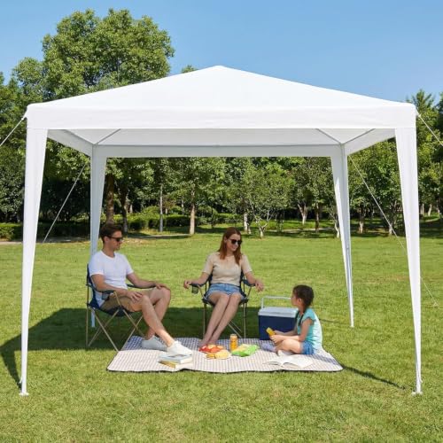 THAT S SHOCK Carpa para Exteriores 3x3 Metros Impermeable, Toldo para Fiestas y Bodas con Tubos en Espiral
