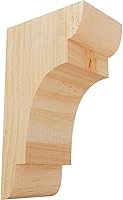 Vista 59 de Ekena Millwork COR04X12X12NEB00RWR 4 pulgadas de ancho x 12 pulgadas de profundidad x 12 pulgadas de alto New Brighton Rough Sawn Corbel, cedro rojo