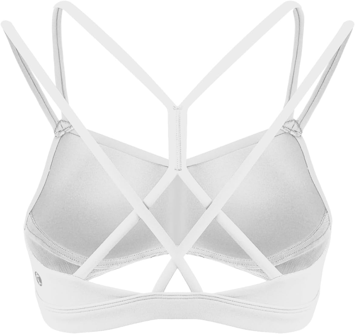 Colorfulkoala Women's Dreamlux Strappy Sports Bra Crisscross Back Yoga Tops with Molded Foam Cups - Image 5