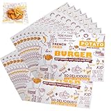 VOSSOT 100 Blatt Käsepapier, 26 x 36cm Butterbrotpapier Wachspapier für Lebensmittel, Lebensmittelpapier Brotpapier Sandwichpapier Cheese Wrap Paper für Burger, Pommes, Sandwich, Butter, Käse
