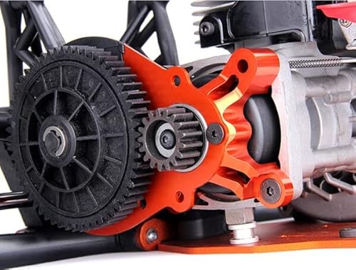 Baja Super Heavy Duty Clutch Bell Spur Gear Plate & Clutch Brace Kit For Hpi Km Rovan Baja 5B 5T 5Sc - (Color: Orange) #TOP6