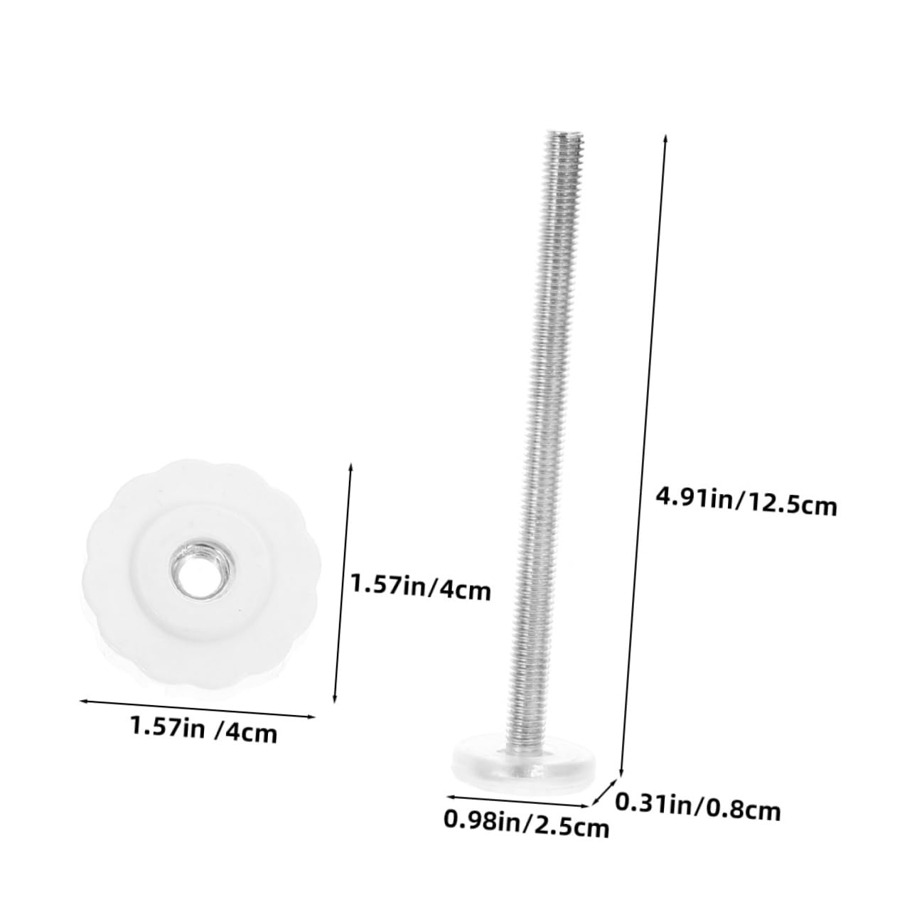 YARNOW 4 Ensembles Pièces De Balustrades De Porte Extra Large Porte Bébé Porte De Sécurité pour Bébé Assorti Accessoires Matériels Quincaillerie Alliage D'aluminium Blanche 5 Pièces * 4