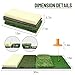 SPOYNAL 4-in-1 Golf Hitting Mat, Turf Golf Hitting Mat for Putting, Driving & Chipping, Indoor/Outdoor Portable Golf Practice Mat with Realistic Grass/Sand Surface and Tees