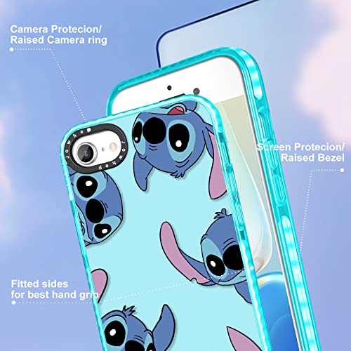 Jowhep Stitc For Iphone 6/6S/7/8/Se 2020/Se 2022 Case Cute Cartoon Character Girly For Girls Kids Teens Phone Cases Cover Fun Unique Kawaii Cool Soft Tpu Case For Iphone 6/6S/7/8/Se 2020/Se 2022 #TOP2