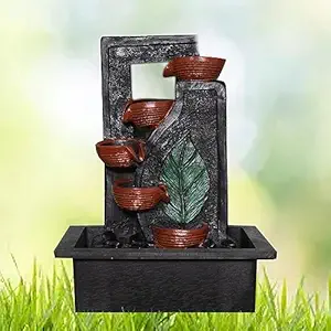 Water Fountain with LED Lights for Home Decor Decoration Showpiece Gift Gifting Items (Model - 1)