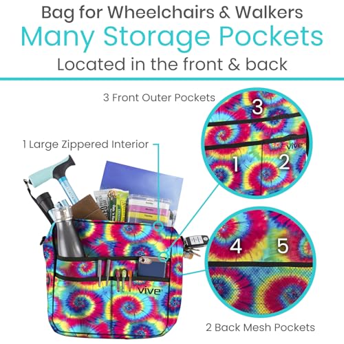 image for Vive Wheelchair Bag - Machine Washable, Double-Stitched, Water-Resista