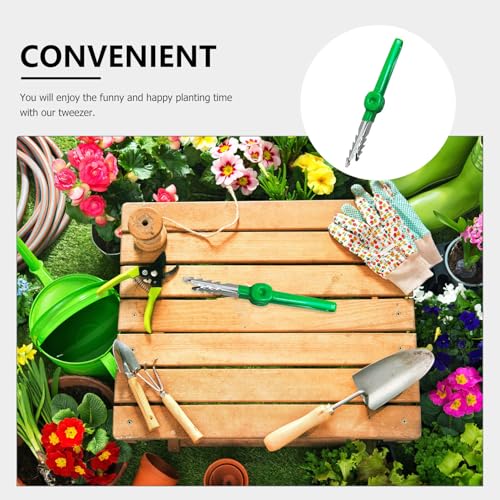 Supvox Gartenpinzette Edelstahlpinzette Große Lange Pinzette Pflanzenpinzette Bonsai-Pinzette Für Gartenpflanzen