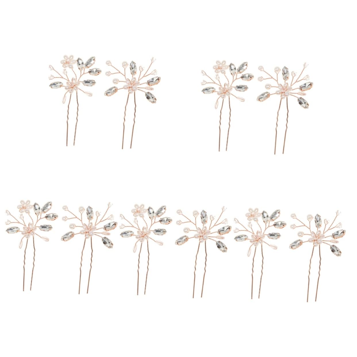 Healeved 10piezas Horquillas De Novia Perlas De Accesorios Para Peinados Nupciales Elegantes y Ligeras Para Bodas y Damas De Honor
