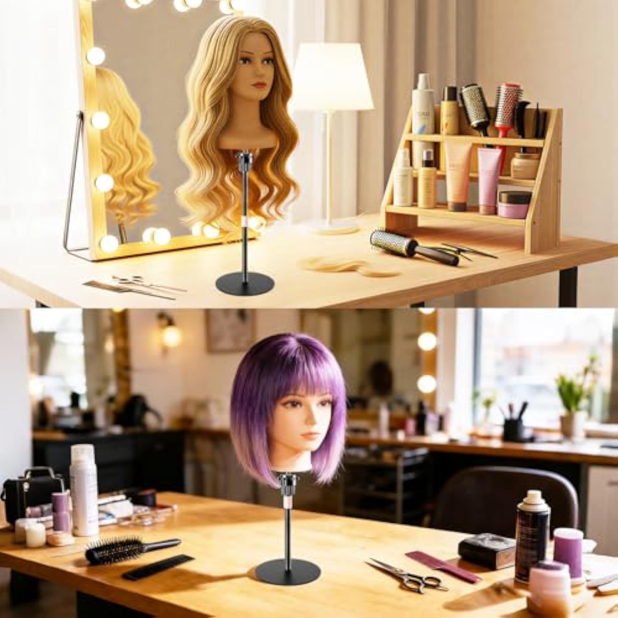 Sturdy Metal Adjustable Mannequin Hairdressing Stand