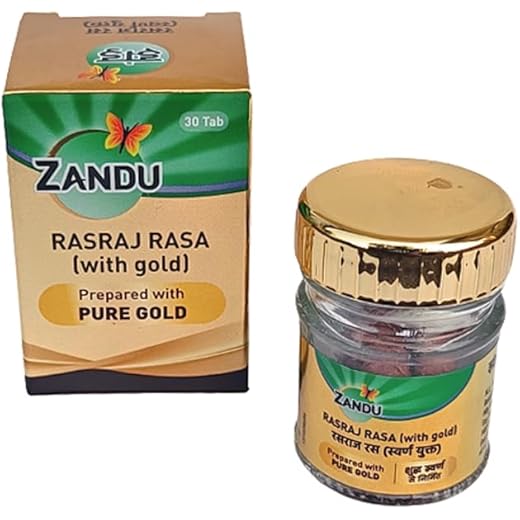 Zandu Rasaraj Rasa Suvarna Yukt With Gold 30 Tab