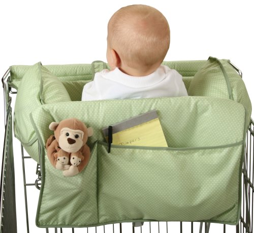 Leachco Prop 'R Shopper Shopping Cart Cover, Green Pin Dot #TOP3