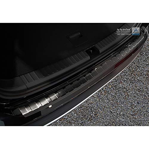 Protection seuil arrière inox noir Seat Ateca 2016 2017 2018 2019 2020