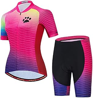 Zestawy koszulek rowerowych damskie letnie koszulki rowerowe z krótkim rękawem zestaw odzieży rowerowej
