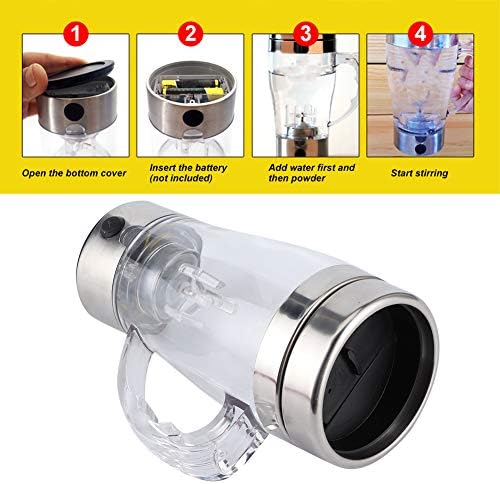 350ml Automatic Electric Coffee Self Stirring Cup, Stainless Steel Mixing Mug, for Coffee, Tea, Hot Chocolate Milk