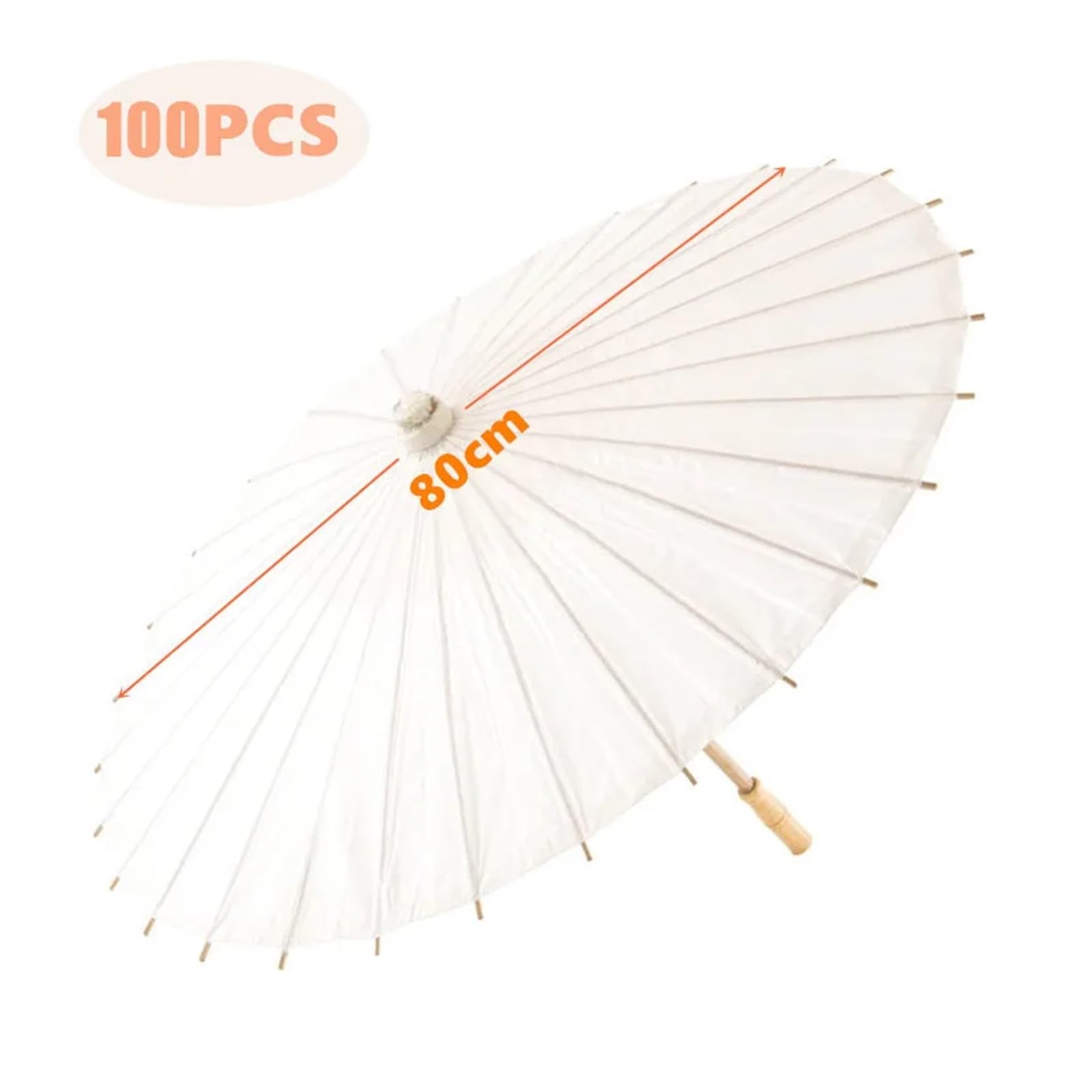 Paraguas De Papels para Boda White Paper Parasol For Wedding