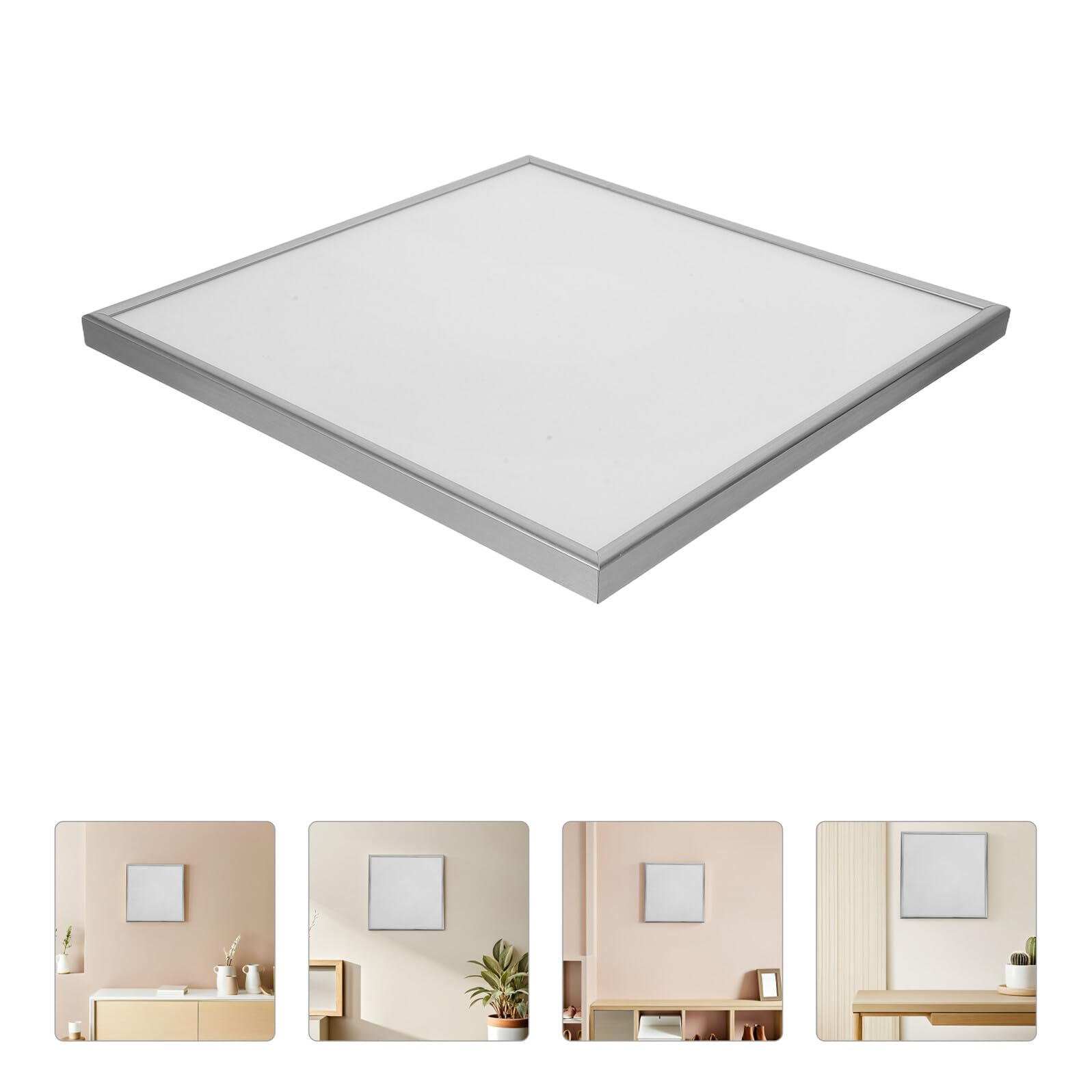 2 Pezzi Cornice da Parete per Esposizione di Dischi in Vinile 12 Pollici 2 Pezzi, Porta Vinile da Parete in Argento Supporto Stabile, Scaffale Salvaspazio per Collezione Musicale e