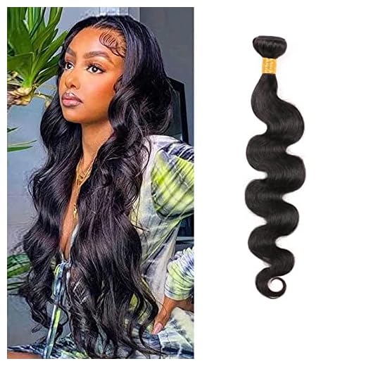 Brazilian Hair Body Wave 1 Bundle Weave Unprocessed Human Hair Weft no Tangle Shedding Total 100g Natural Color 16 Inch