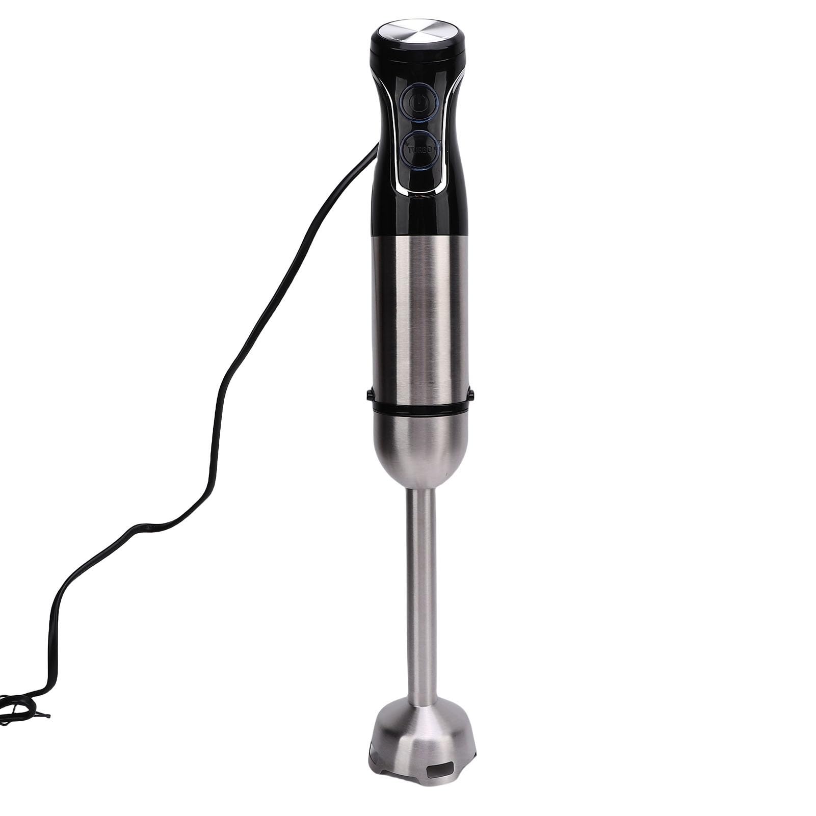 Juego de Batidora de Mano, Batidora de Inmersión 3 en 1, de Mano con Batidor de Acero Inoxidable, Picadora, Tazón para Batidos, Sopas, puré y Picar (220-240V Enchufe UE 1500W)