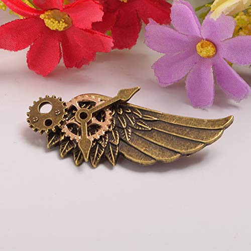 BLESSUME Unisex Steampunk Brooch Lapel Pin (K)