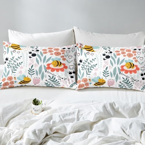 Housse de couette bee 220x240 cm pour remplacer le linge de lit terne des enfants