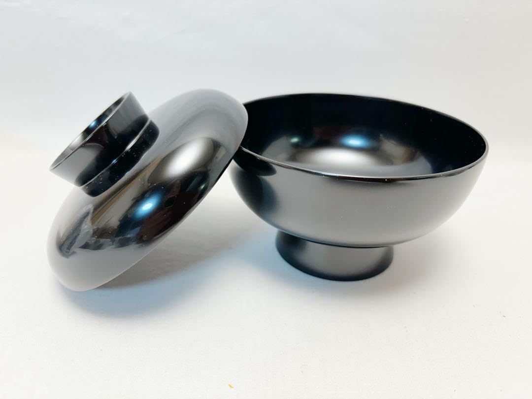 未使用 懐石道具 能登国 ぬし小西玄州 木製黒塗 利休本型 汁椀6客揃 共箱 懐石道具 能登国 ぬし小西玄州 木製黒塗 利休本型 汁椀6客揃 共箱 懐石