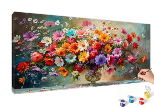 Peinture par numéro adulte débutant grand format 70x140cm kit numéro d'art acrylique