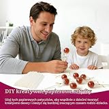 Zestaw 300 sztuk patyczków do ciast pop, 100 papierowych patyczków