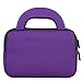 Evecase All-New Fire 7 Kids Edition Tablet Sleeve, Ultra Portable Handle Carrying Portfolio Neoprene Sleeve Case Bag for Amazon Fire HD 6/7 Kids Edition, 6'' / 7 inch HD Display - Purple