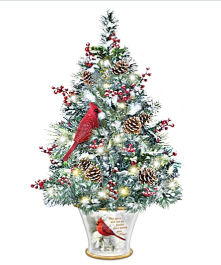 My Spirit Will Live On Illuminated Tabletop Tree