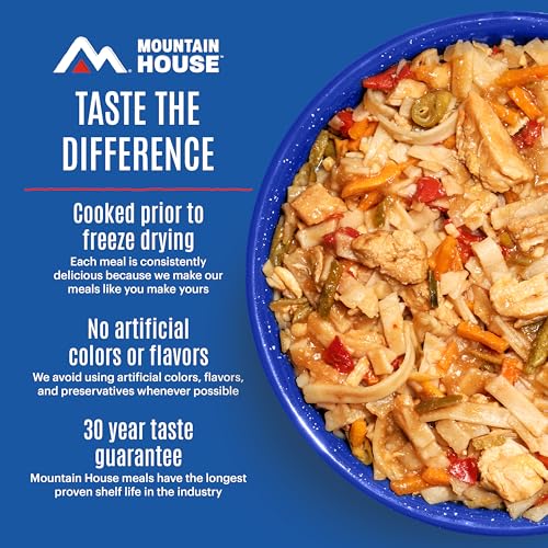 Image of Mountain House Gluten-Free Pad Thai with Chicken | Freeze-Dried Food for Camping, 4 Servings, 30-Year Shelf-Life, 2-Pack