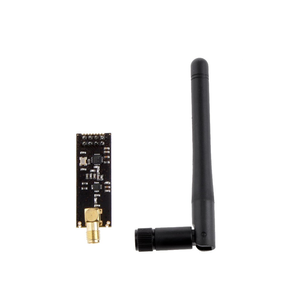 Generic 2.4g Nrf24l01 + Pa + Lna Sma Antenna Wireless Transceiver Multi-channel Power Amplifier Communication Module, 1000 M, Black — Amazon image 2