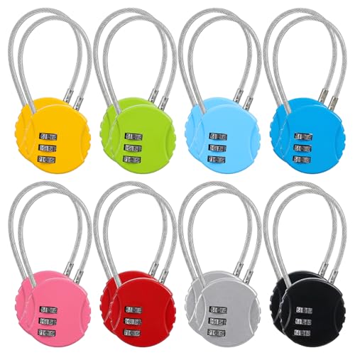 16 Pack Combination Lock, 3 Digit Outdoor Waterproof...