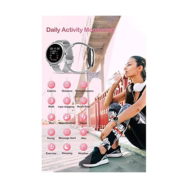 CatShin Smart Watch for Android Phones and iOS Phones - Smartwatch for Women Fitness Tracker