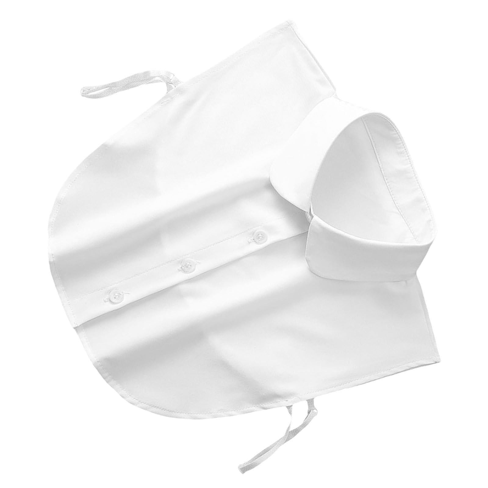 Col de chemise faux amovible pour un look de travail quotidien élégant