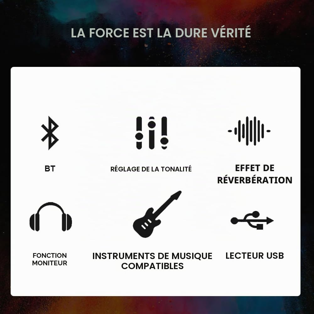 M4 Table de mixage DJ 4 canaux (rouge) - Mixeur audio avec Bluetooth et USB - Crossfader - Égaliseur 3 bandes - Régulateur de gain et fonction moniteur de repère - Tableau de son professionnel