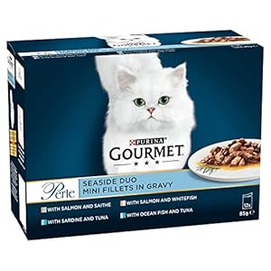 Gourmet Perle Seaside Duo Adult Cat Food Pouches, 12 x 85g
