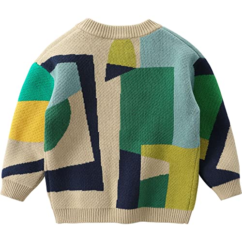Labishu Little Boys Cardigan Sweater Coat Toddler Boys Long Sleeve Sweater Cardigan V Neck Stripe Uniform #TOP3