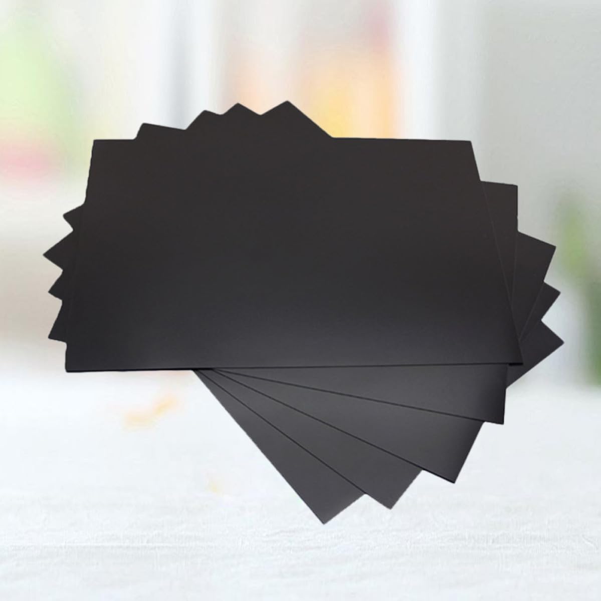 Magnetfolie Magnetstreifen 5 Stück Gummi 0,8mm selbstklebend für Haushaltsmagnetwand und Eisenflächen DIY Magnetgummi